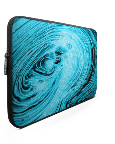 Turquoise Ripples Laptophülle 13-14 Zoll