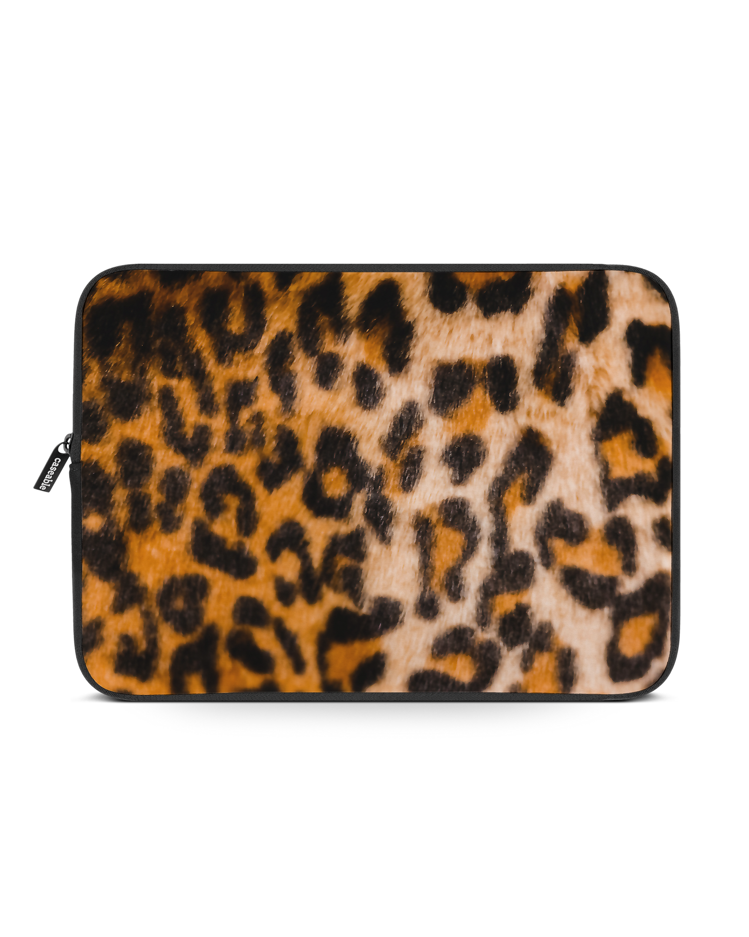 Leopard Pattern Laptophülle 14-15 Zoll: Vorderansicht