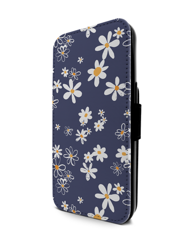 Navy Daisies Handy Klapphülle Apple iPhone 13 Pro