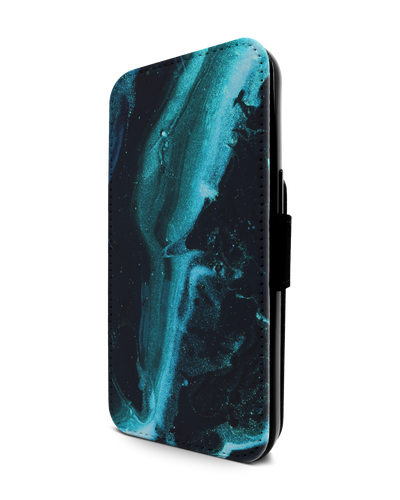 Deep Turquoise Sparkle Handy Klapphülle Apple iPhone 13 Pro