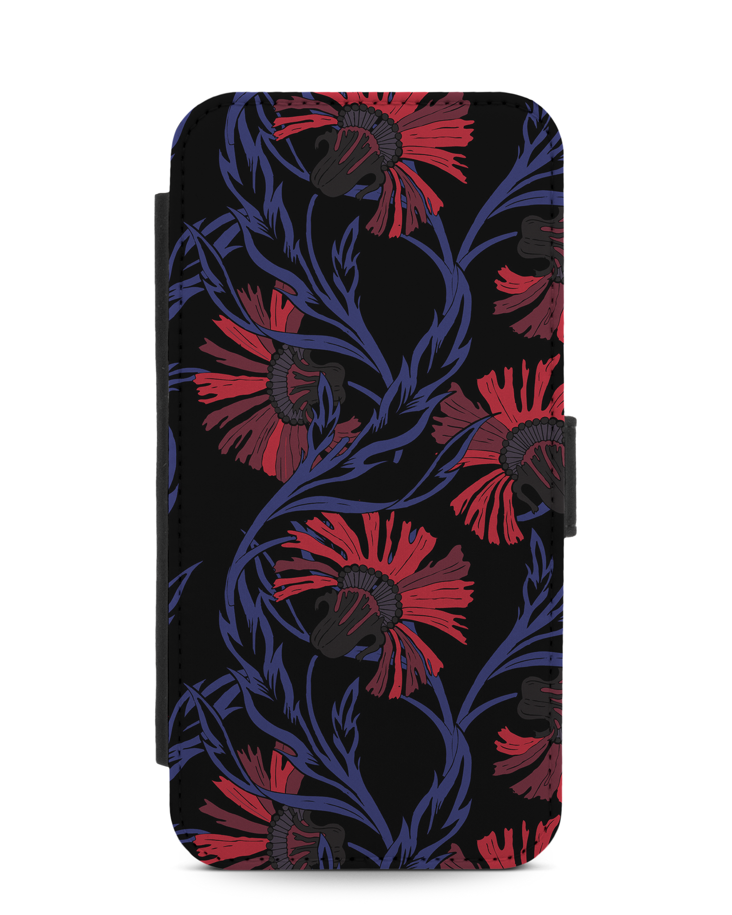 Midnight Floral Handy Klapphülle Apple iPhone 12 Pro Max: Vorderansicht