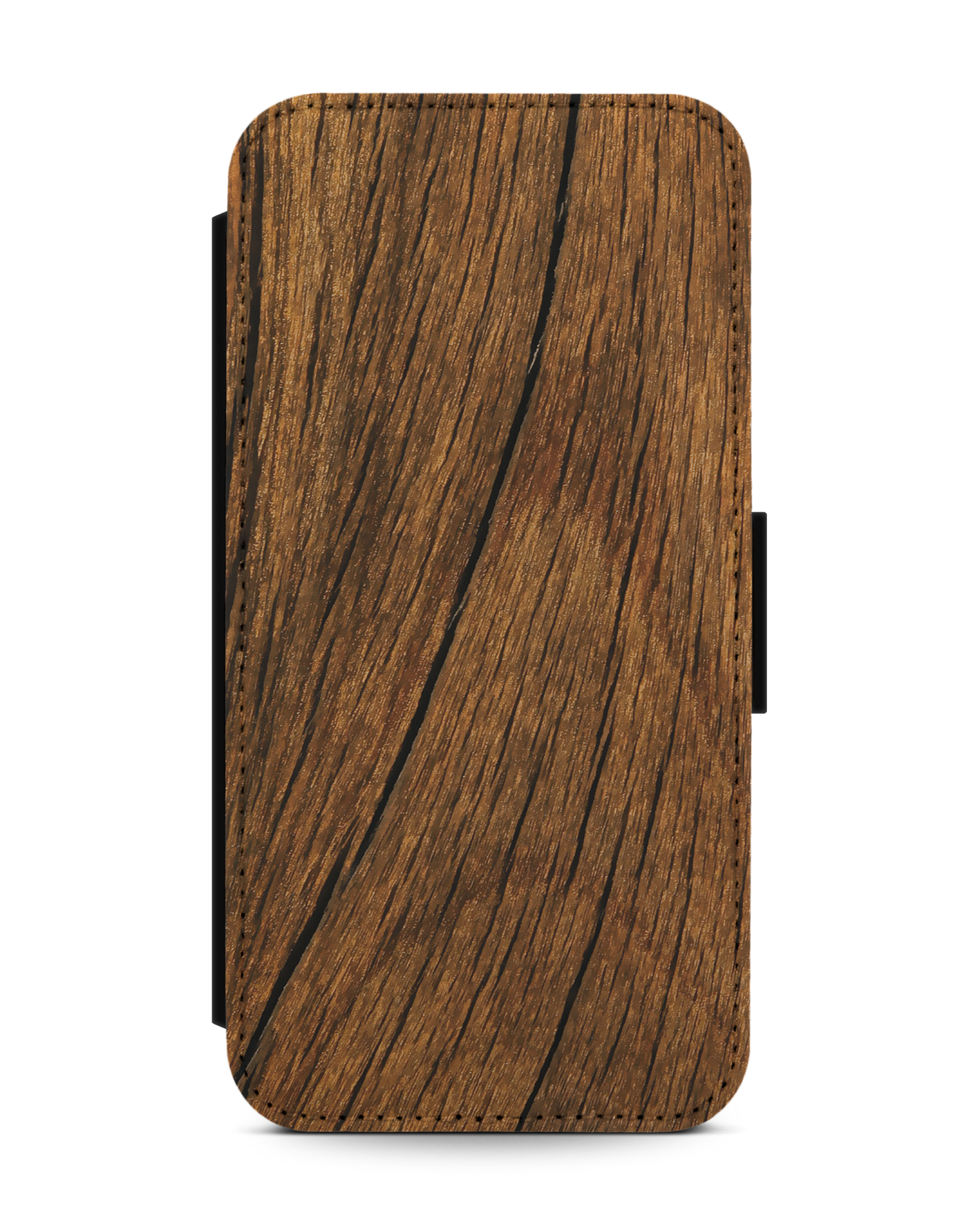 Wood Handy Klapphülle Apple iPhone 13 mini: Vorderansicht