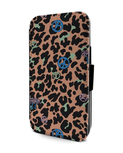 Leopard Peace Palms Handy Klapphülle Apple iPhone 13 mini