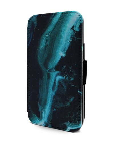 Deep Turquoise Sparkle Handy Klapphülle Apple iPhone 13 mini