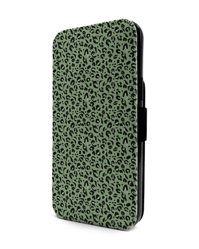 Mint Leopard Handy Klapphülle Apple iPhone 13 Pro Max