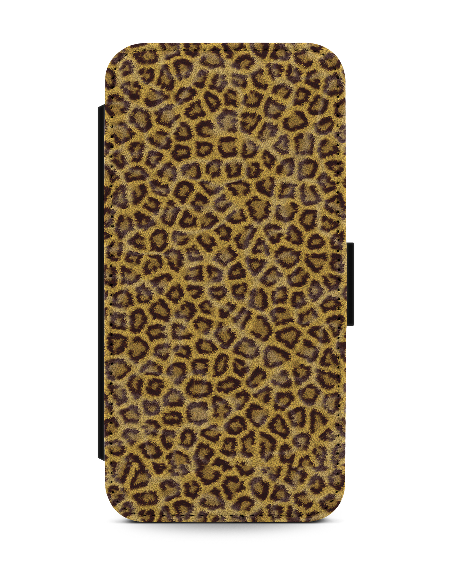 Leopard Skin Handy Klapphülle Apple iPhone 13: Vorderansicht