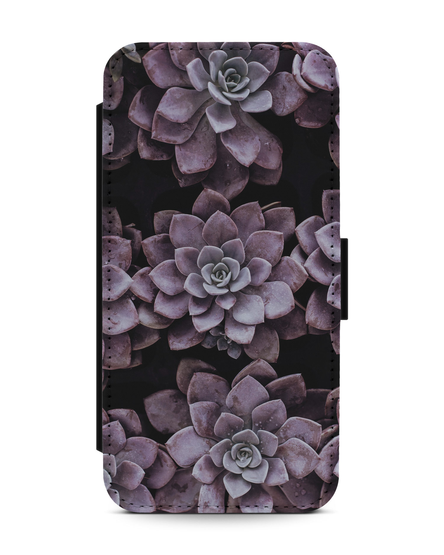 Purple Succulents Handy Klapphülle Apple iPhone 13: Vorderansicht