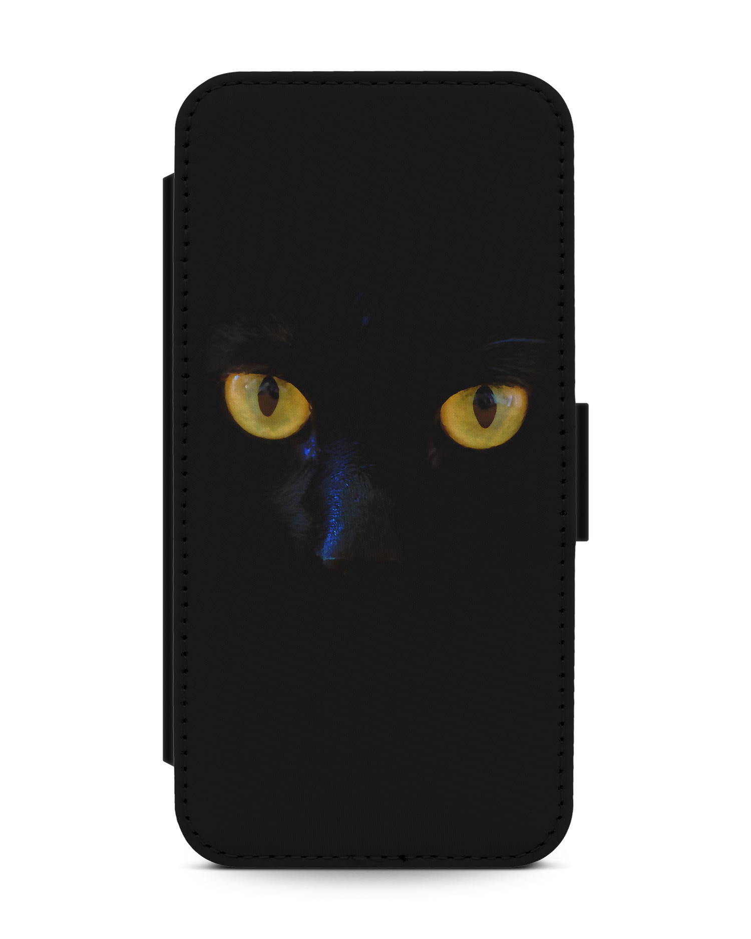 Black Cat Handy Klapphülle Apple iPhone 13: Vorderansicht
