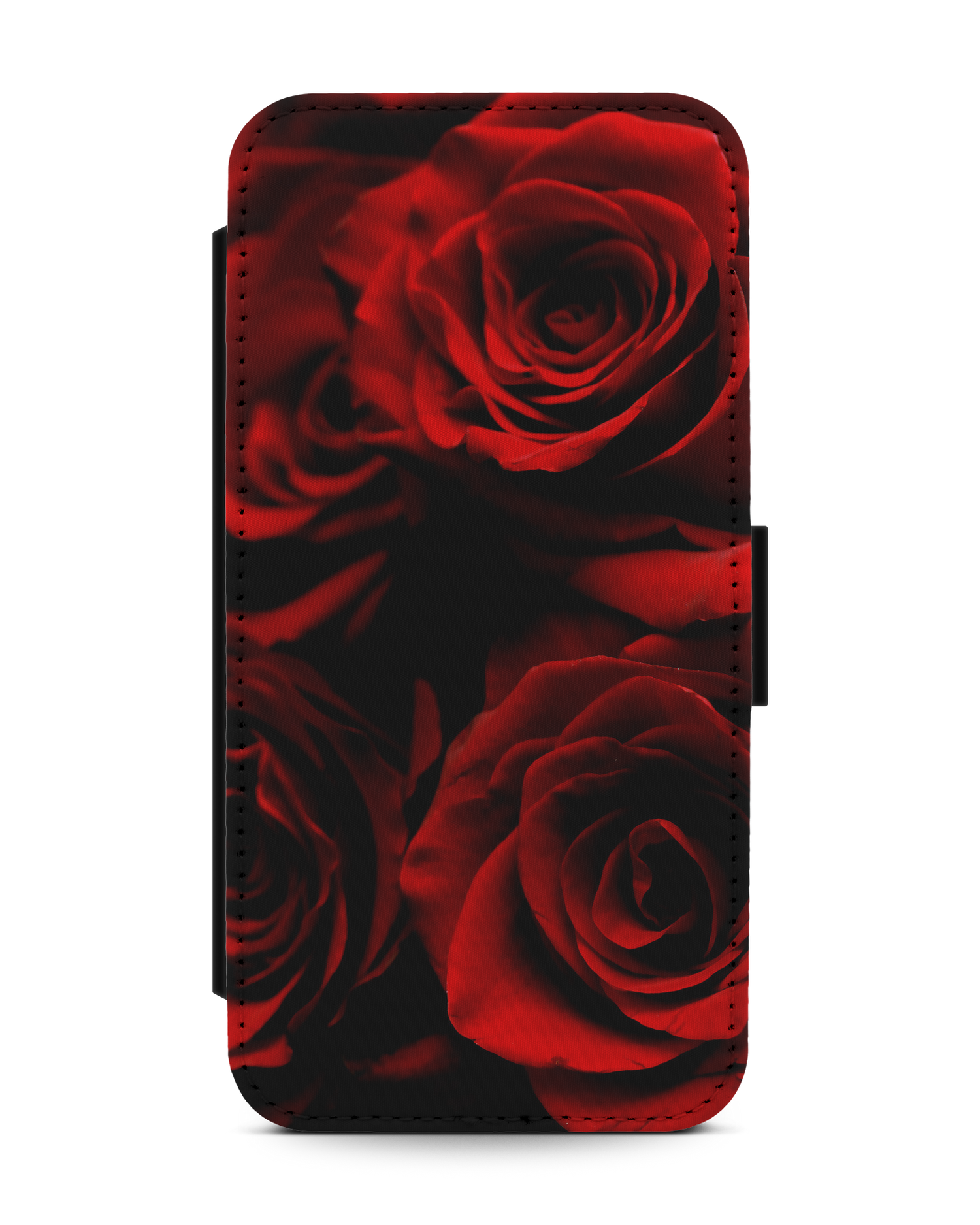 Red Roses Handy Klapphülle Apple iPhone 13: Vorderansicht