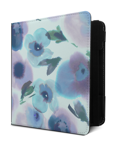 Watercolour Flowers Blue eBook-Reader Hülle für tolino epos 3