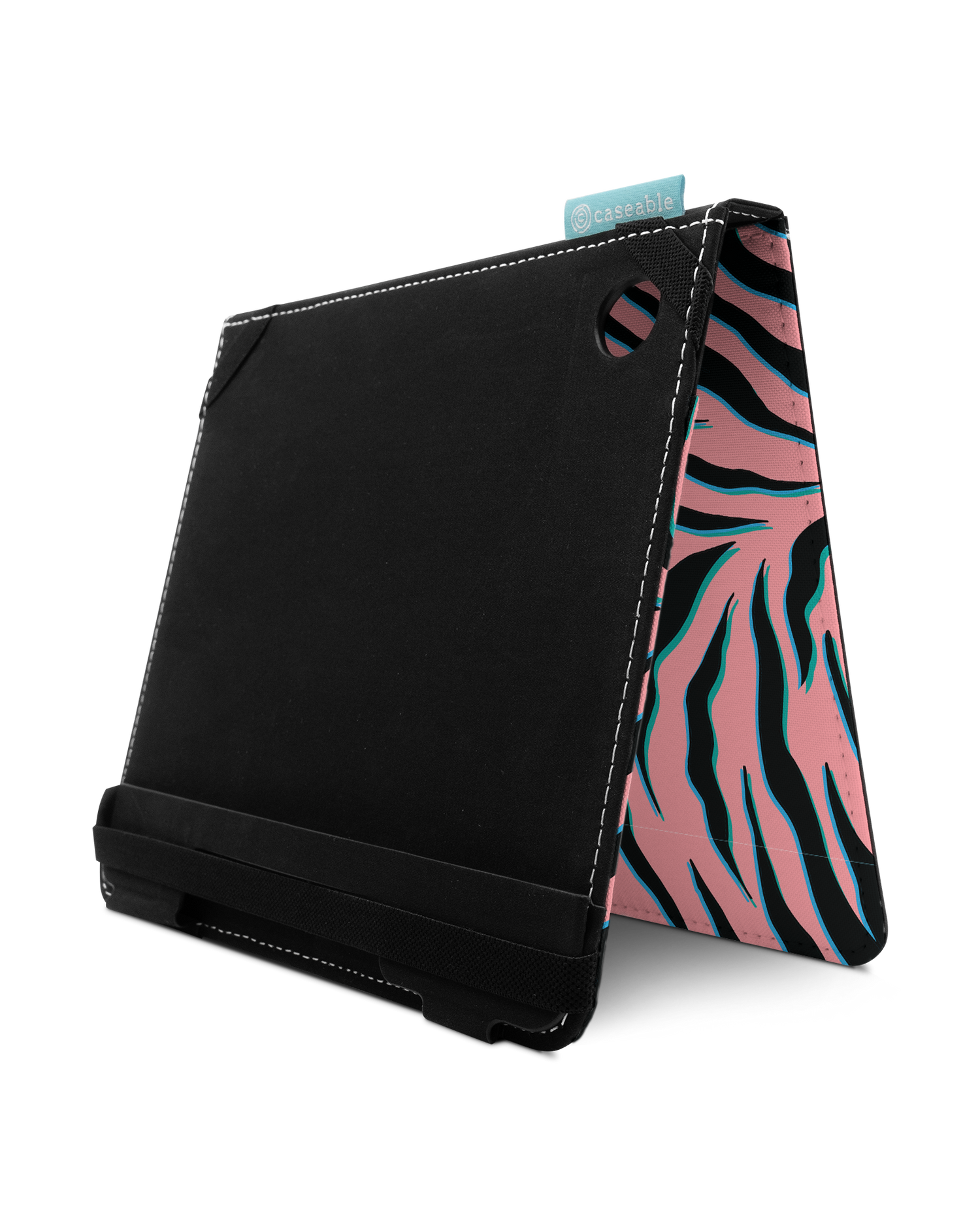 Pink Zebra eBook-Reader Hülle für tolino epos 3: Aufgestellt im Querformat