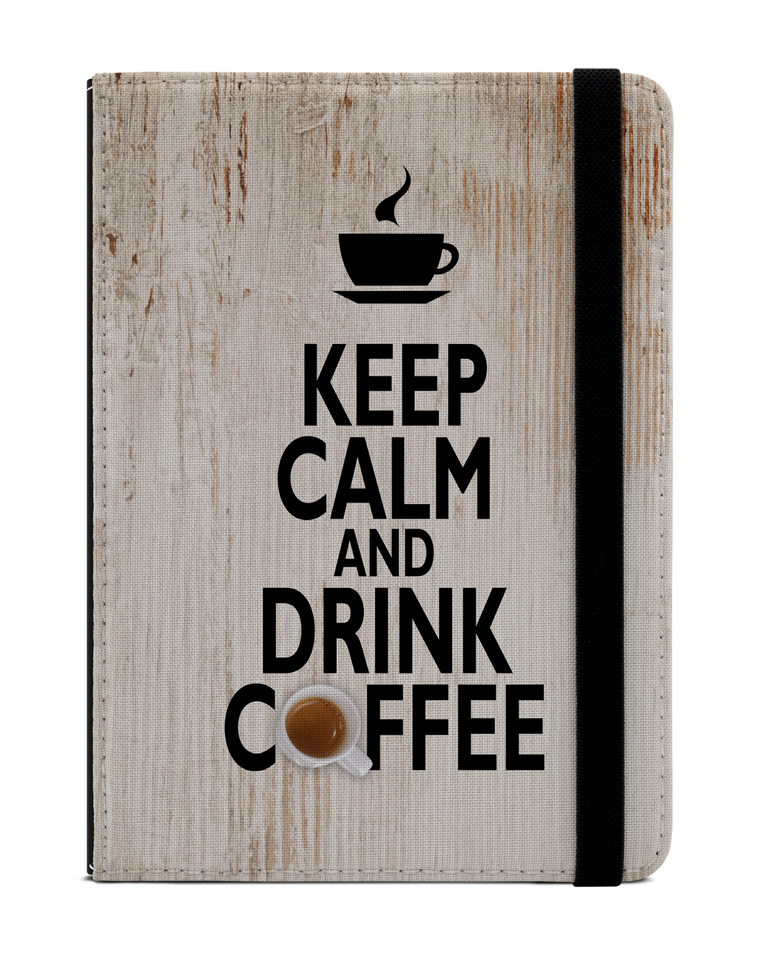Drink Coffee eBook Reader Hülle für tolino vision 1 bis 4 HD: Frontansicht