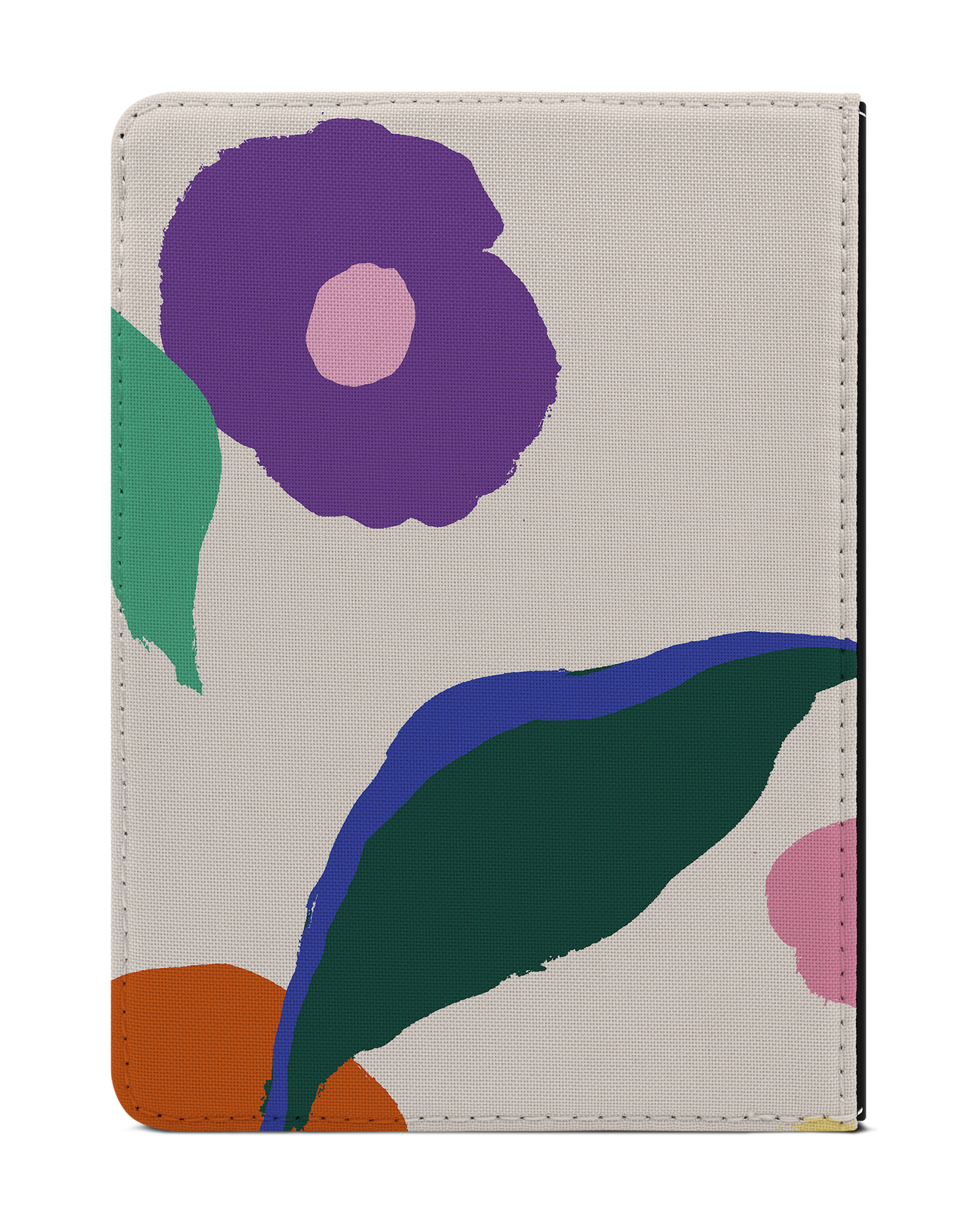 Handpainted Blooms eBook Reader Hülle für tolino vision 1 bis 4 HD: Rückseite