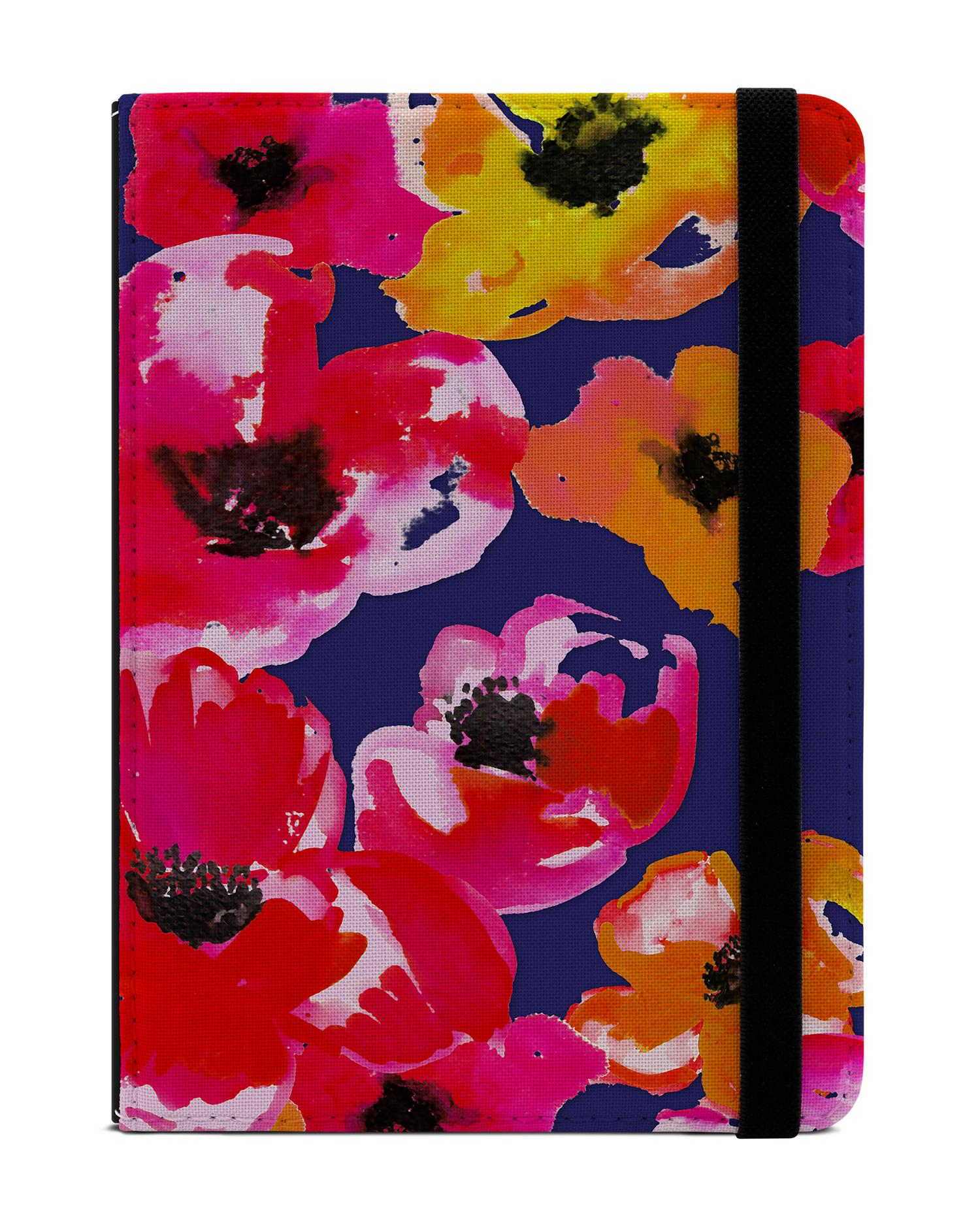 Painted Poppies eBook Reader Hülle für tolino vision 1 bis 4 HD: Frontansicht