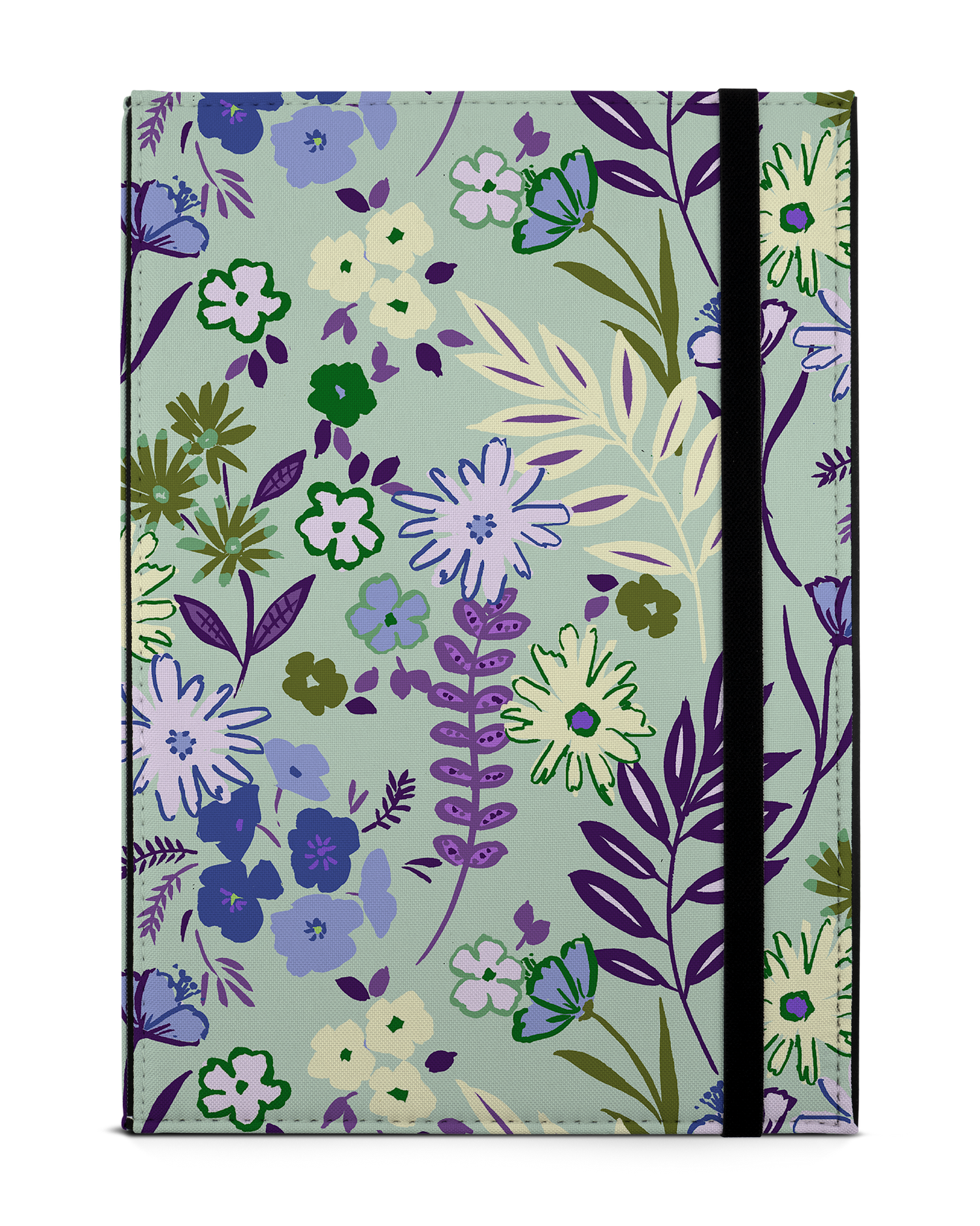 Pretty Purple Flowers Tablet Hülle M: Frontansicht