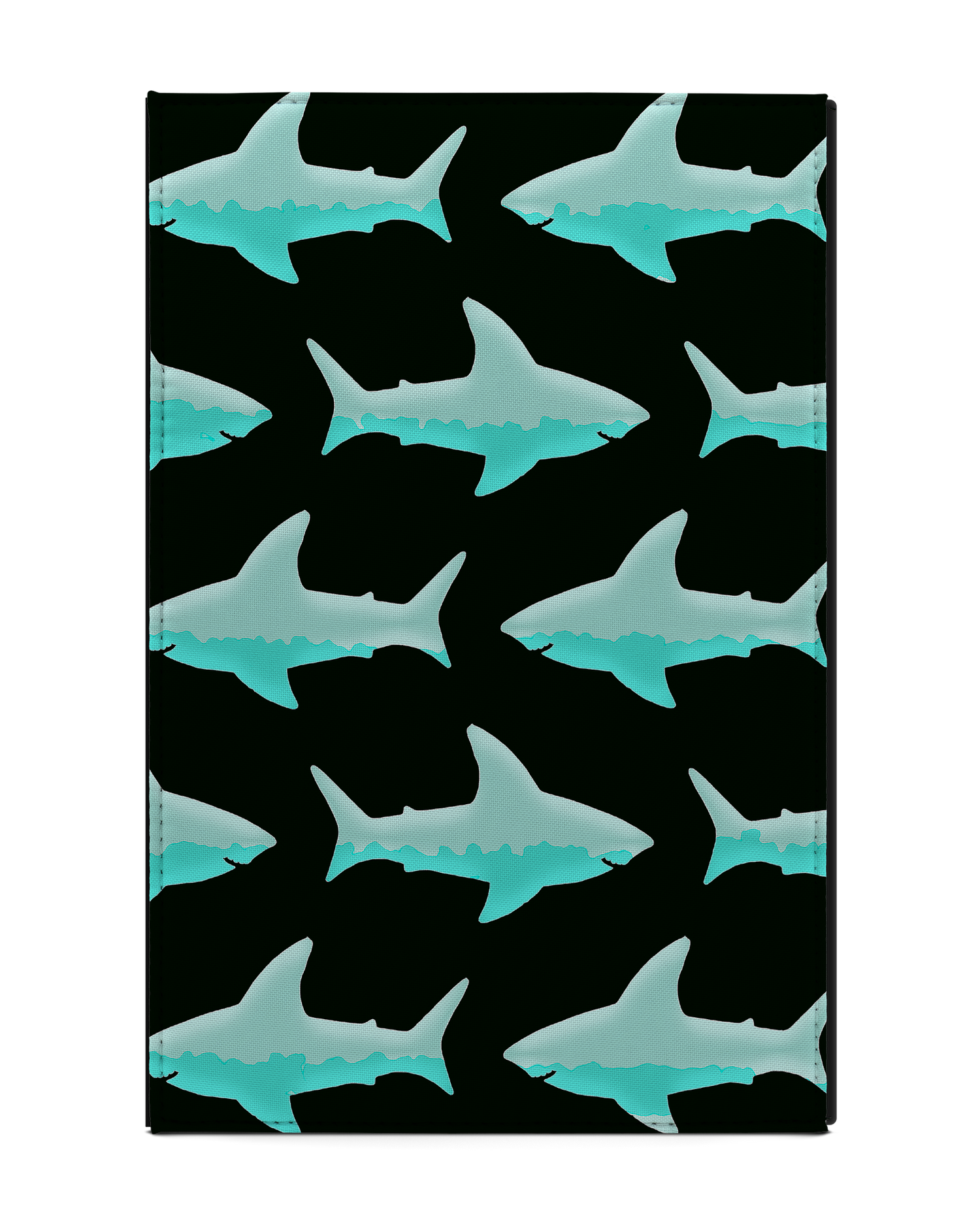 Neon Sharks Tablet Hülle L: Rückseite