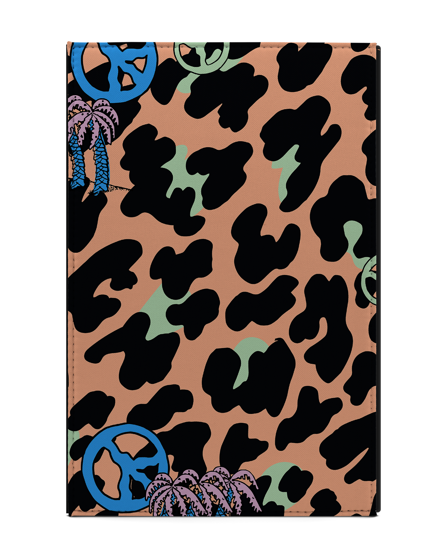 Leopard Peace Palms Tablet Hülle L: Rückseite