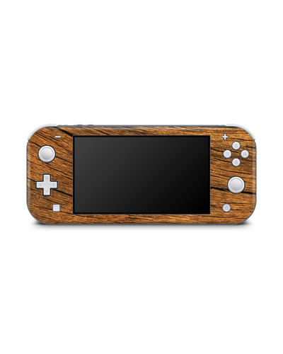 Wood Konsolen Aufkleber für Nintendo Switch Lite: Frontansicht