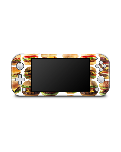 Burger Time Konsolen Aufkleber für Nintendo Switch Lite: Frontansicht