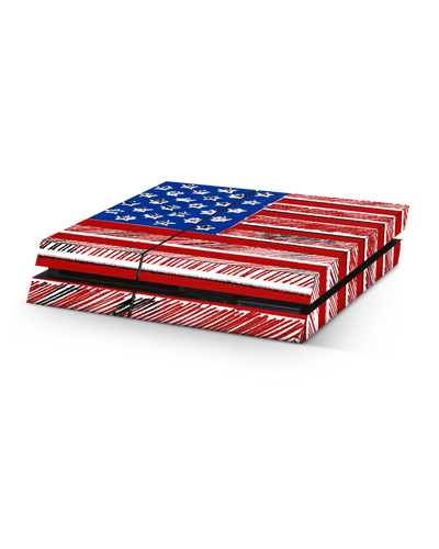 American Flag Color Konsolen Aufkleber für Sony PlayStation 4