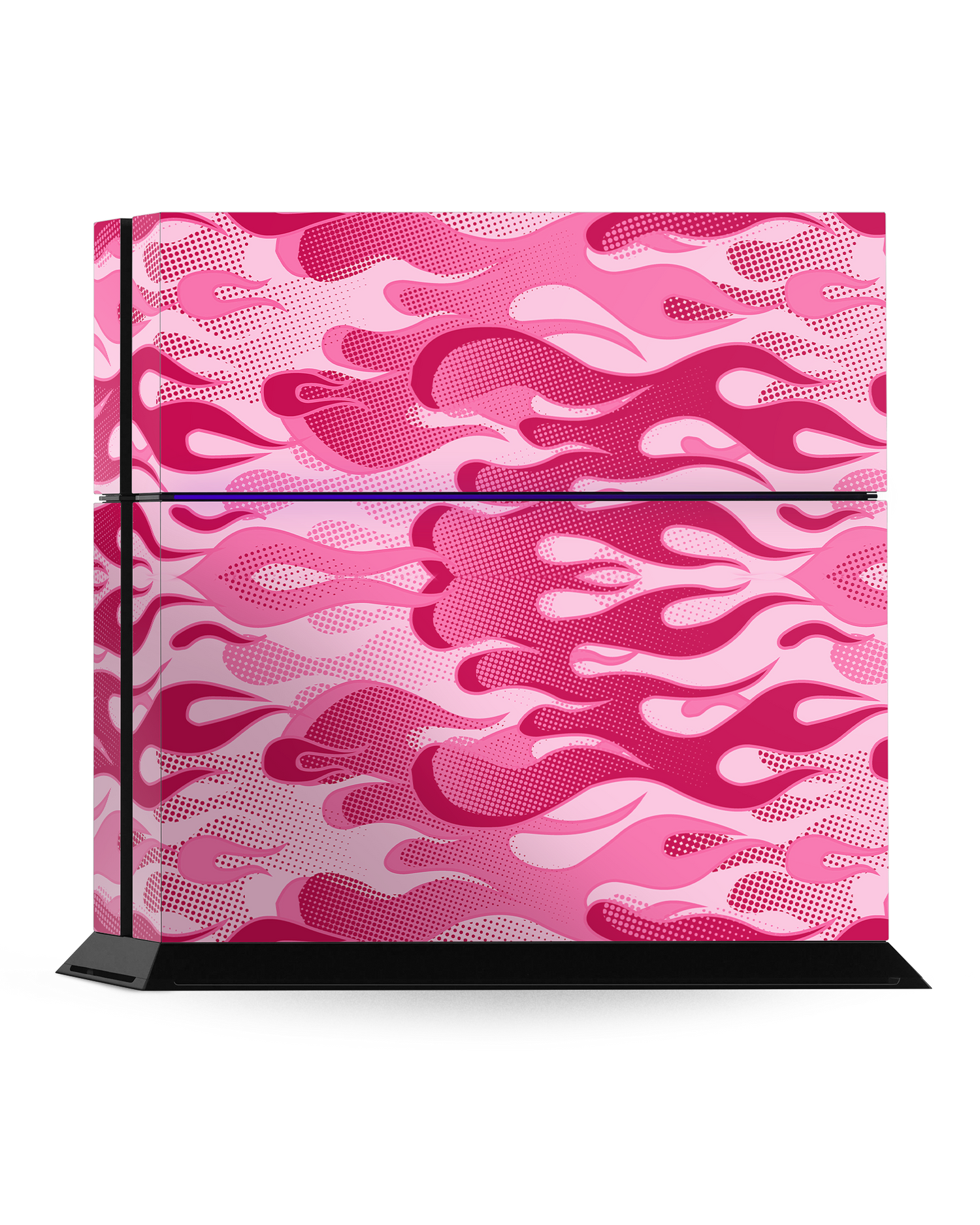 Pink Flames Konsolen Aufkleber für Sony PlayStation 4 stehend