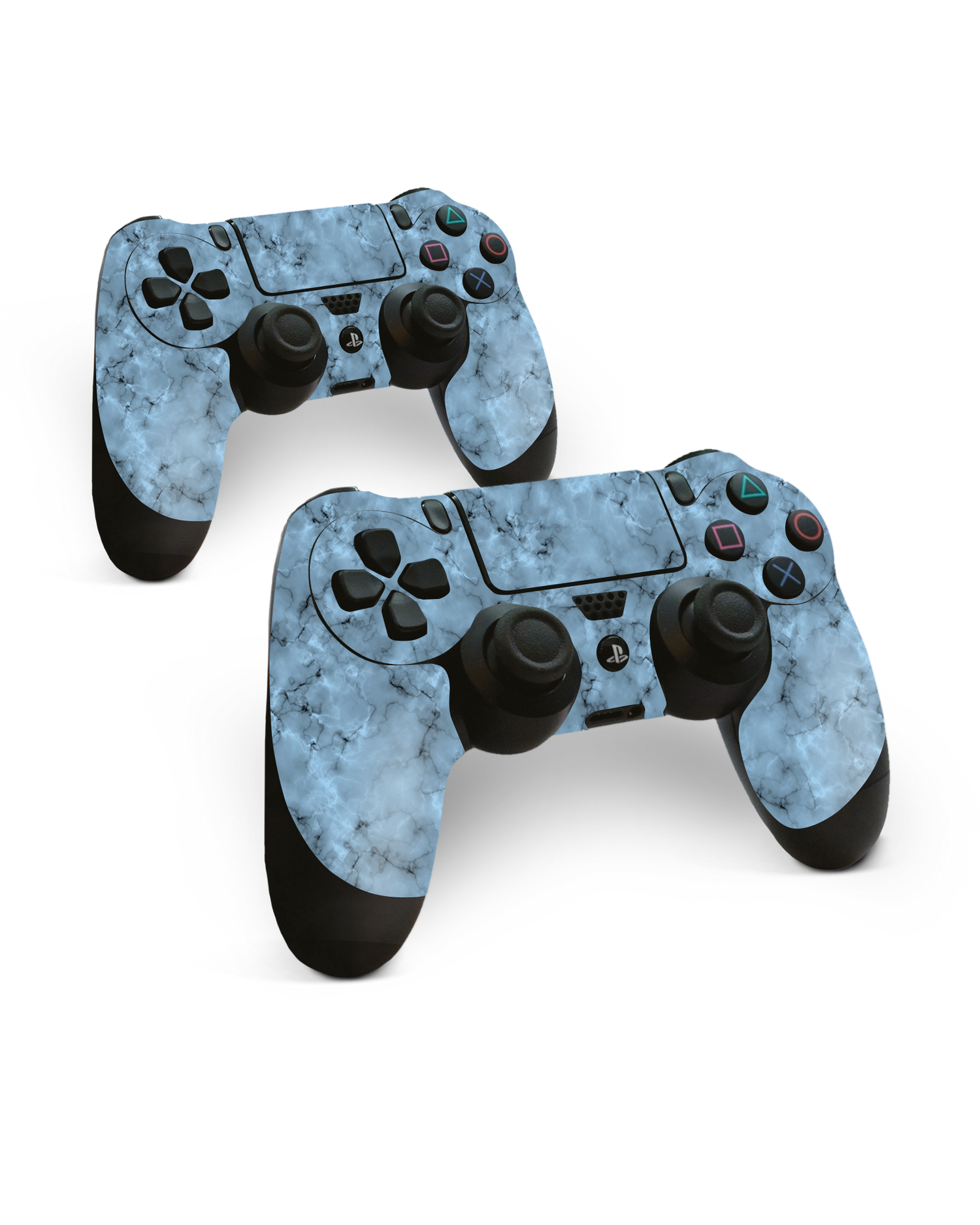 Blue Marble Konsolen Aufkleber für Sony PlayStation 4 Controller: Frontansicht