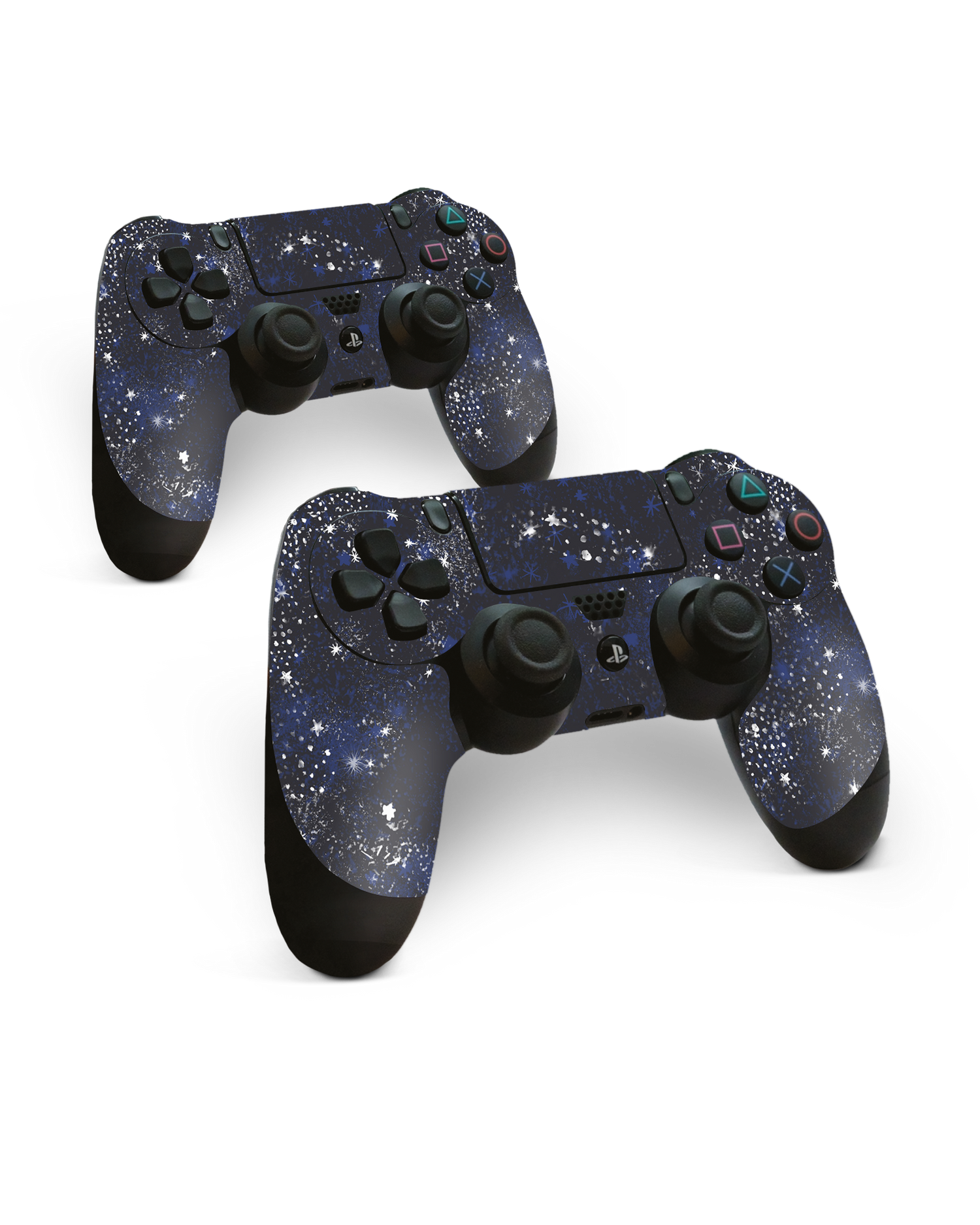 Starry Night Sky Konsolen Aufkleber für Sony PlayStation 4 Controller: Frontansicht