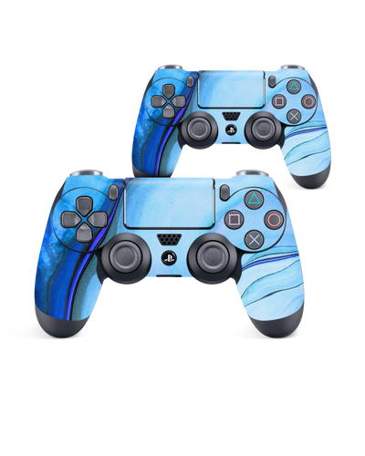 Cool Blues Konsolen Aufkleber für Sony PlayStation 4 Controller: Seitenansicht