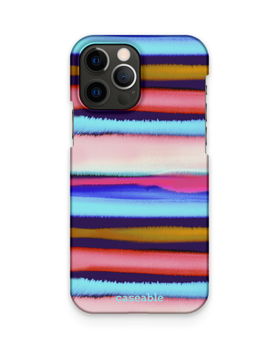 Watercolor Stripes Hardcase Handyhülle Apple iPhone 12, Apple iPhone 12 Pro