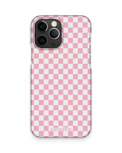 Pink Checkerboard Hardcase Handyhülle Apple iPhone 12, Apple iPhone 12 Pro