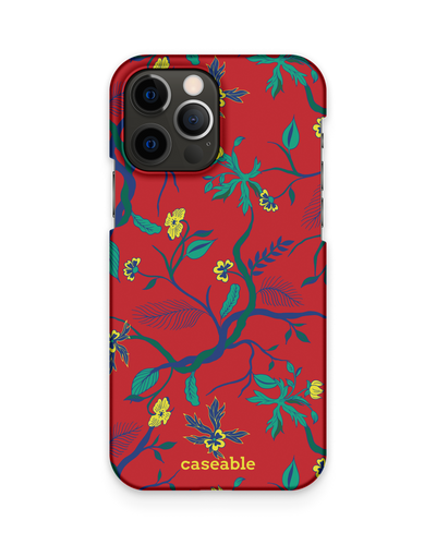 Ultra Red Floral Hardcase Handyhülle Apple iPhone 12, Apple iPhone 12 Pro