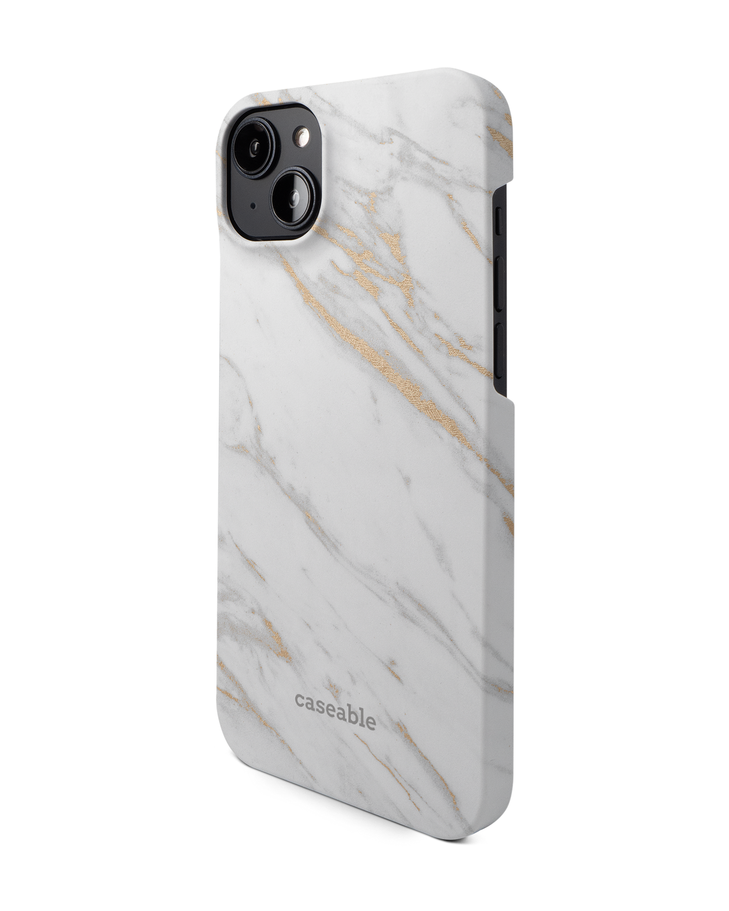 Gold Marble Elegance Hardcase Handyhülle für Apple iPhone 14 Plus: Seitenansicht rechts