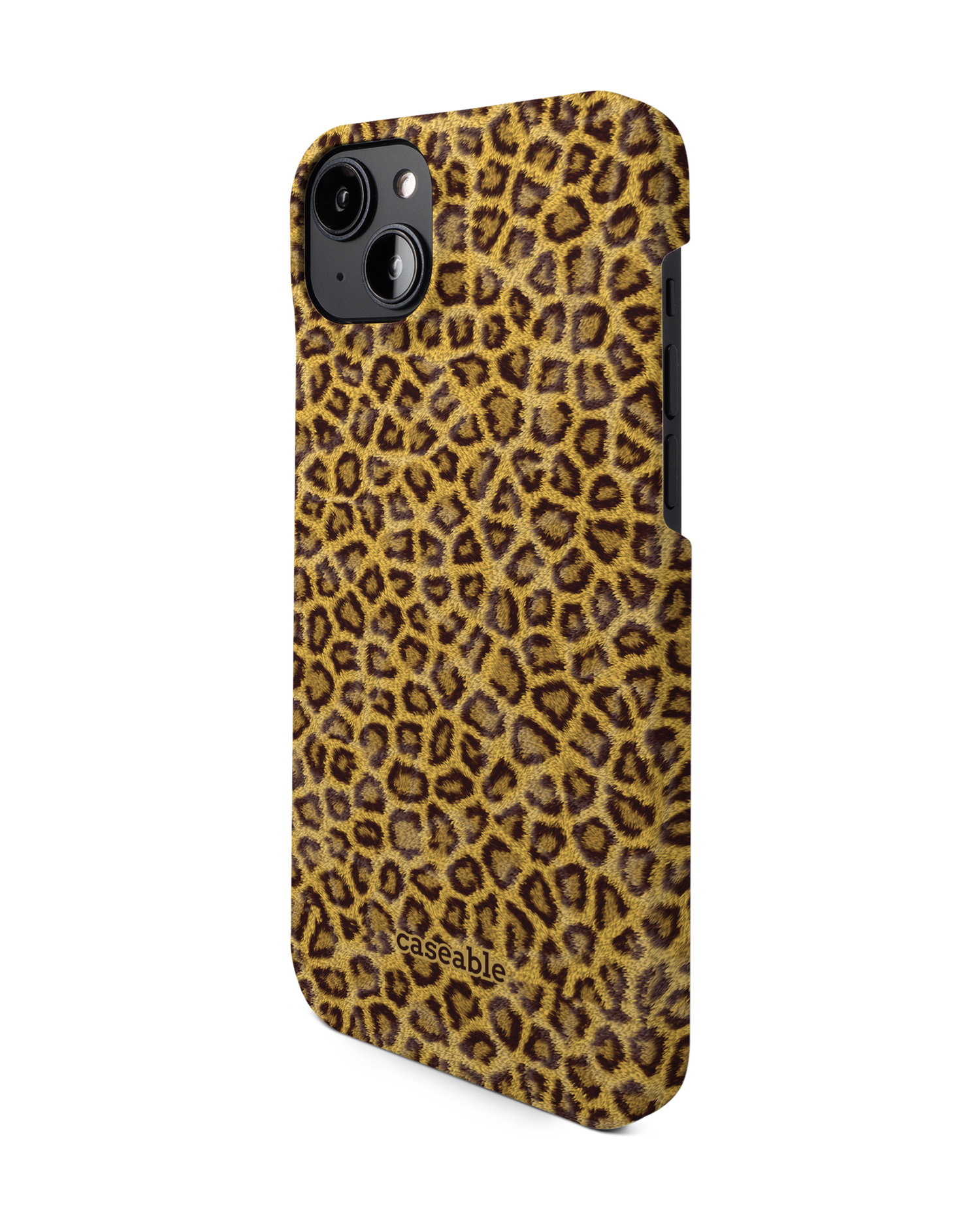 Leopard Skin Hardcase Handyhülle für Apple iPhone 14 Plus: Seitenansicht rechts