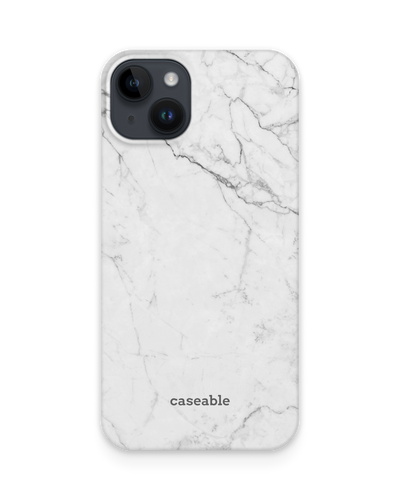 White Marble Hardcase Handyhülle für Apple iPhone 14 Plus