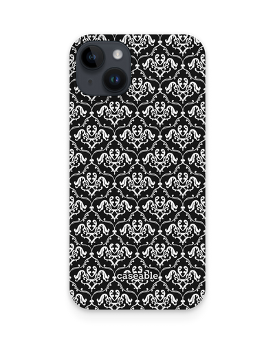 Black French Lillies Hardcase Handyhülle für Apple iPhone 14 Plus