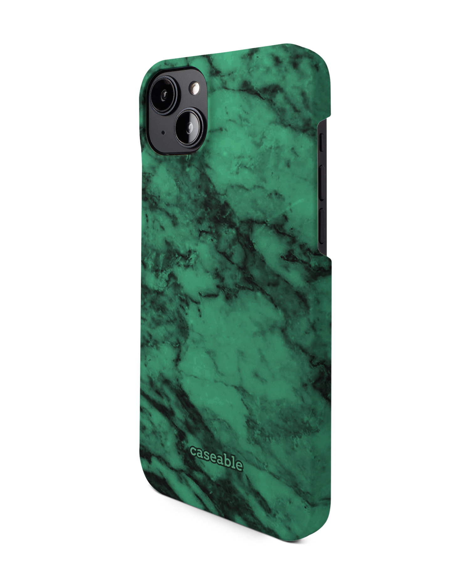 Green Marble Hardcase Handyhülle für Apple iPhone 14 Plus: Seitenansicht rechts
