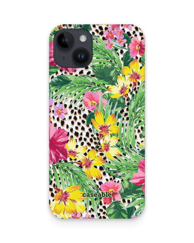 Tropical Cheetah Hardcase Handyhülle für Apple iPhone 15 Plus