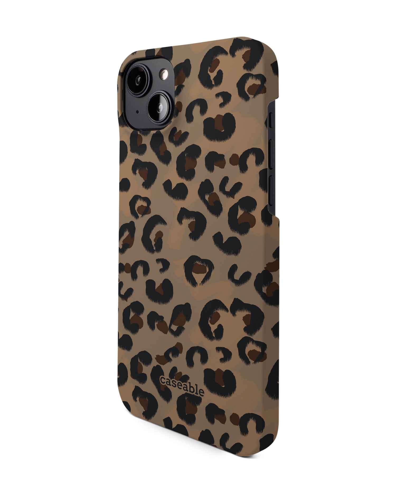 Leopard Repeat Hardcase Handyhülle für Apple iPhone 14 Plus: Seitenansicht rechts