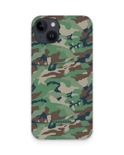 Green and Brown Camo Hardcase Handyhülle für Apple iPhone 14 Plus