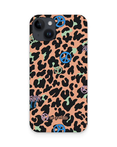 Leopard Peace Palms Hardcase Handyhülle für Apple iPhone 14 Plus