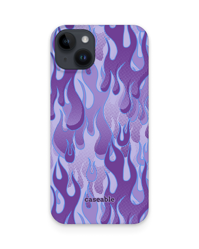 Purple Flames Hardcase Handyhülle für Apple iPhone 15 Plus