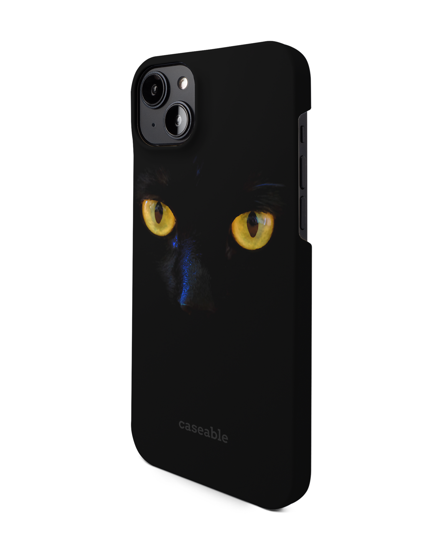 Black Cat Hardcase Handyhülle für Apple iPhone 14 Plus: Seitenansicht rechts