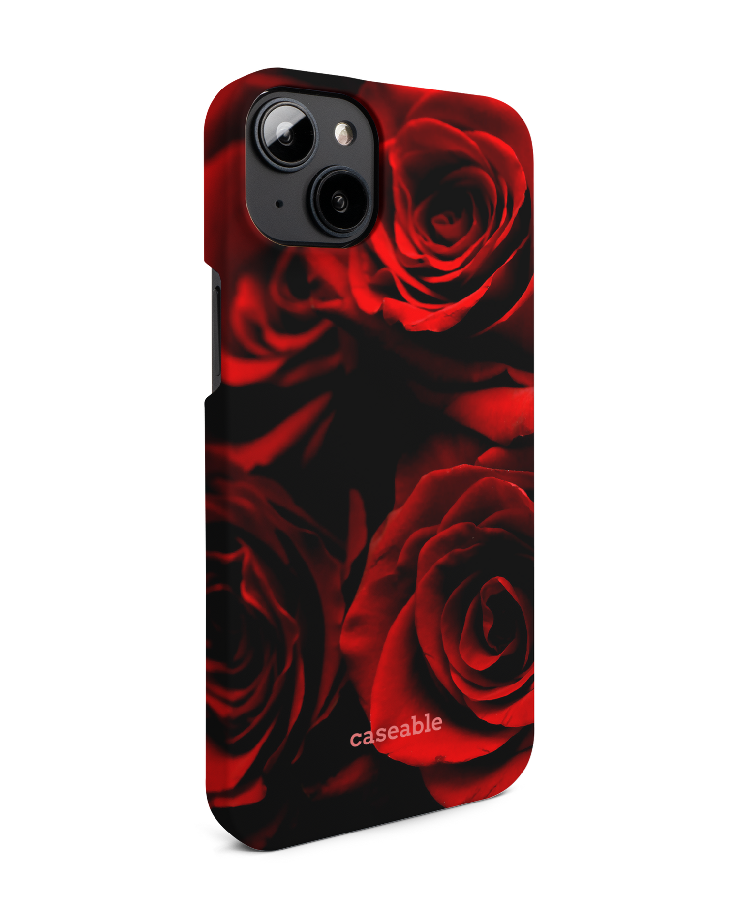Red Roses Hardcase Handyhülle für Apple iPhone 14 Plus: Seitenansicht links