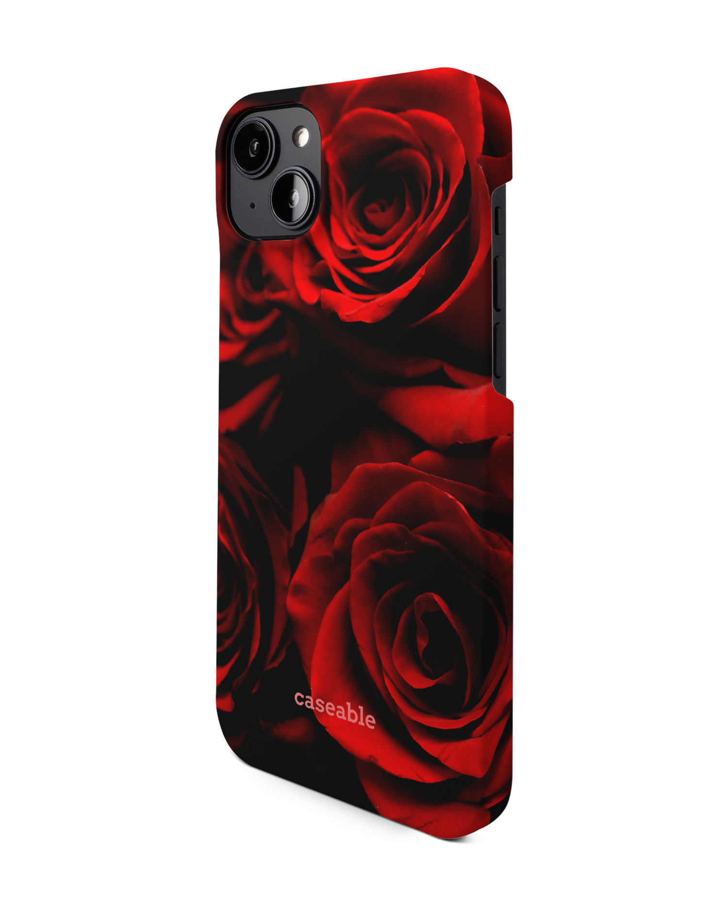 Red Roses Hardcase Handyhülle für Apple iPhone 14 Plus: Seitenansicht rechts
