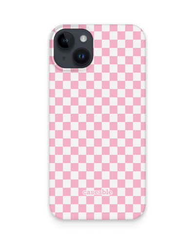 Pink Checkerboard Hardcase Handyhülle für Apple iPhone 14 Plus