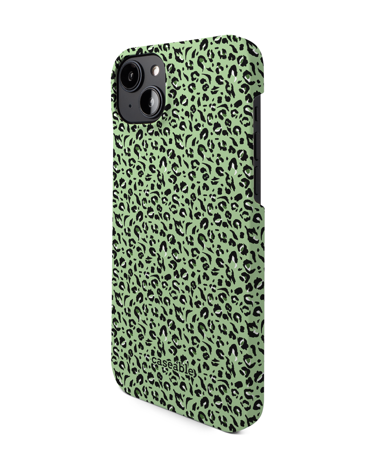 Mint Leopard Hardcase Handyhülle für Apple iPhone 14 Plus: Seitenansicht rechts