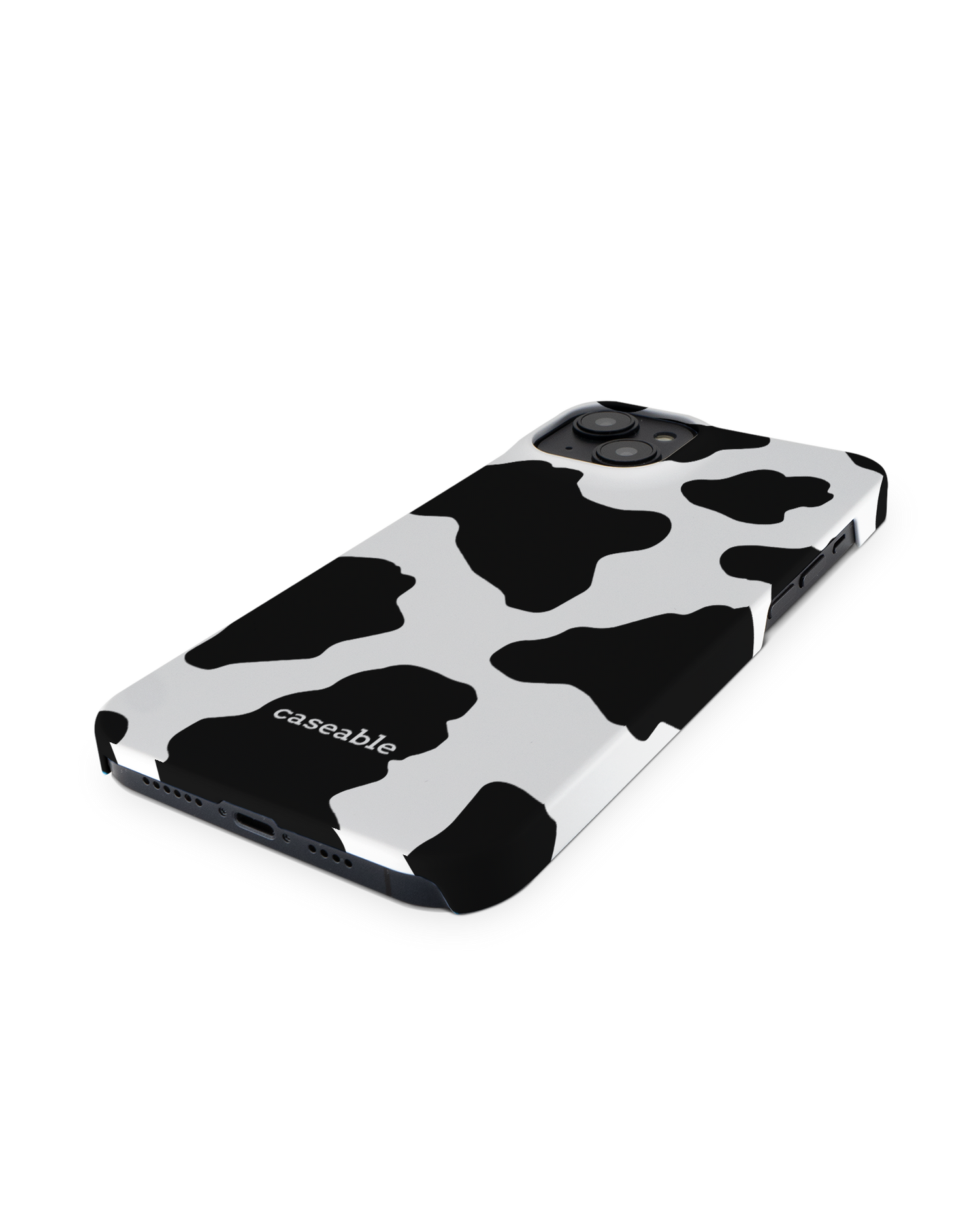 Cow Print 2 Hardcase Handyhülle für Apple iPhone 14 Plus: Perspektivansicht