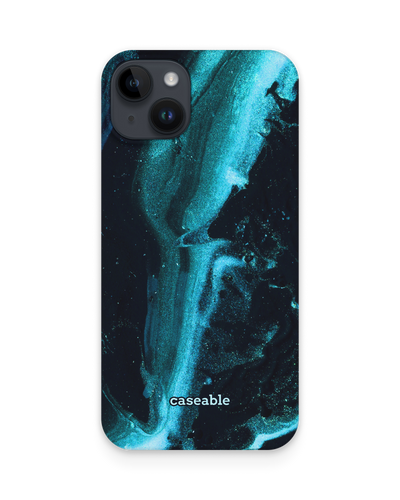 Deep Turquoise Sparkle Hardcase Handyhülle für Apple iPhone 15 Plus