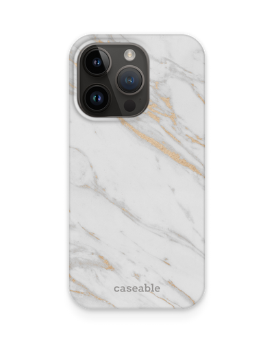 Gold Marble Elegance Hardcase Handyhülle für Apple iPhone 14 Pro
