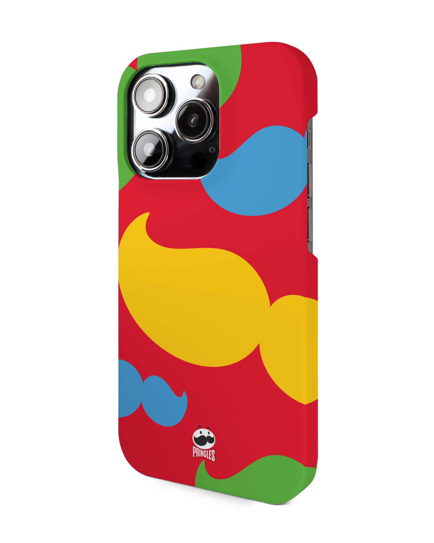 Pringles Moustache Hardcase Handyhülle für Apple iPhone 14 Pro: Seitenansicht rechts